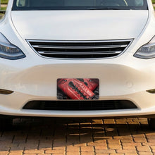 Boxing Gloves aluminum front license plate