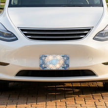Christmas Snowflakes aluminum front license plate