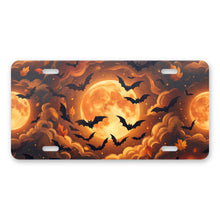 Halloween Bats aluminum front license plate