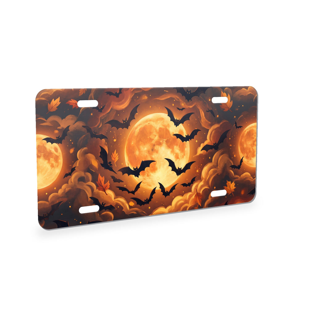 Halloween Bats aluminum front license plate
