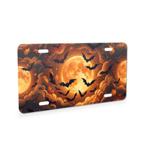 Halloween Bats aluminum front license plate