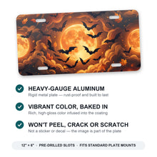 Halloween Bats aluminum front license plate
