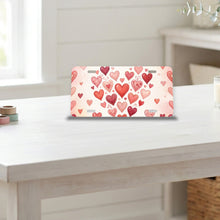 Valentine Hearts aluminum front license plate