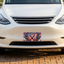 July 4th Fireworks aluminum front license plate