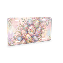 Easter Pastel Eggs aluminum front license plate