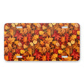 Autumn Leaves aluminum front license plate
