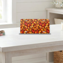 Autumn Leaves aluminum front license plate