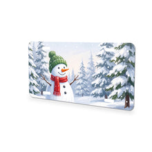 Snowman Winter aluminum front license plate
