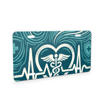 Nurse Heartbeat aluminum front license plate