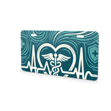 Nurse Heartbeat aluminum front license plate