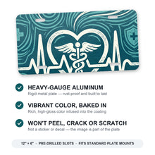 Nurse Heartbeat aluminum front license plate