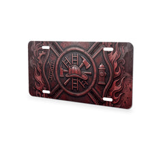 Firefighter Maltese aluminum front license plate