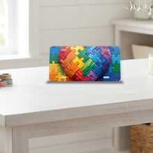 Autism Awareness Puzzle aluminum front license plate