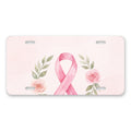 Breast Cancer Ribbon aluminum front license plate