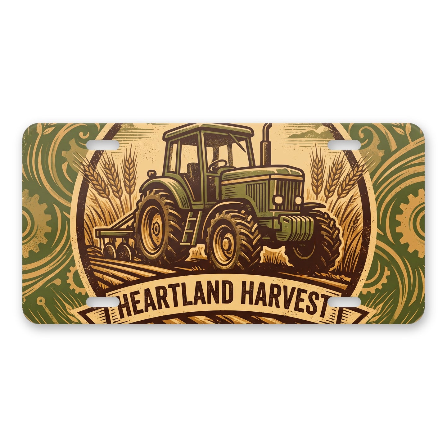 Farm Agriculture aluminum front license plate