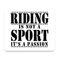 Riding is A Passion - horses mouse pad, front view