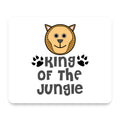 King of the Jungle - Lion mouse pad, front view