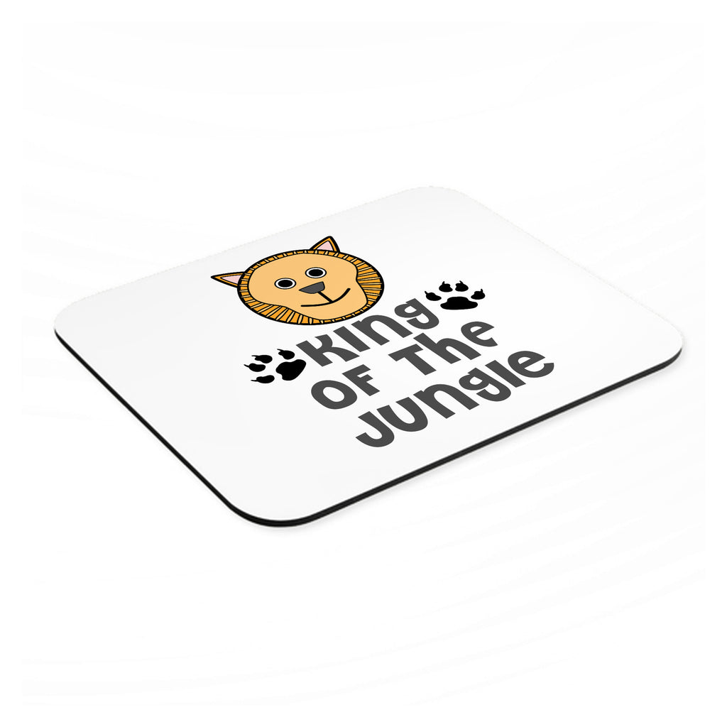 King of the Jungle - Lion mouse pad, angled view showing the 1/4 inch thick base