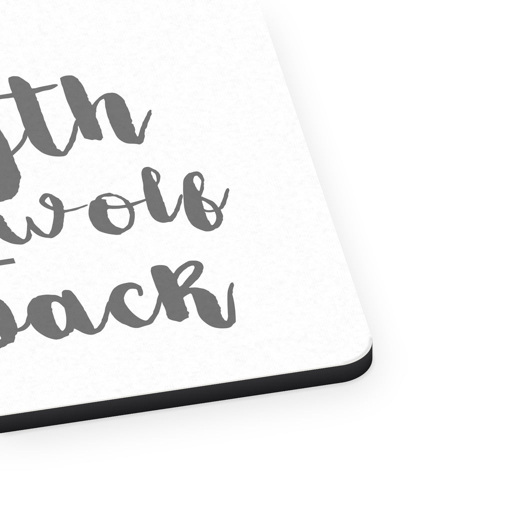 Strength of the Wofl is the Pack mouse pad, close-up of the fabric surface and rubber edge