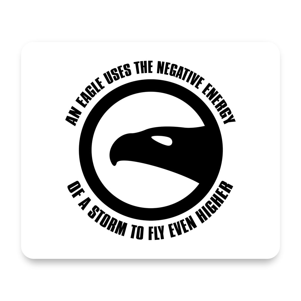 Eagle Uses Negative Energy to Fly Higher mouse pad, front view