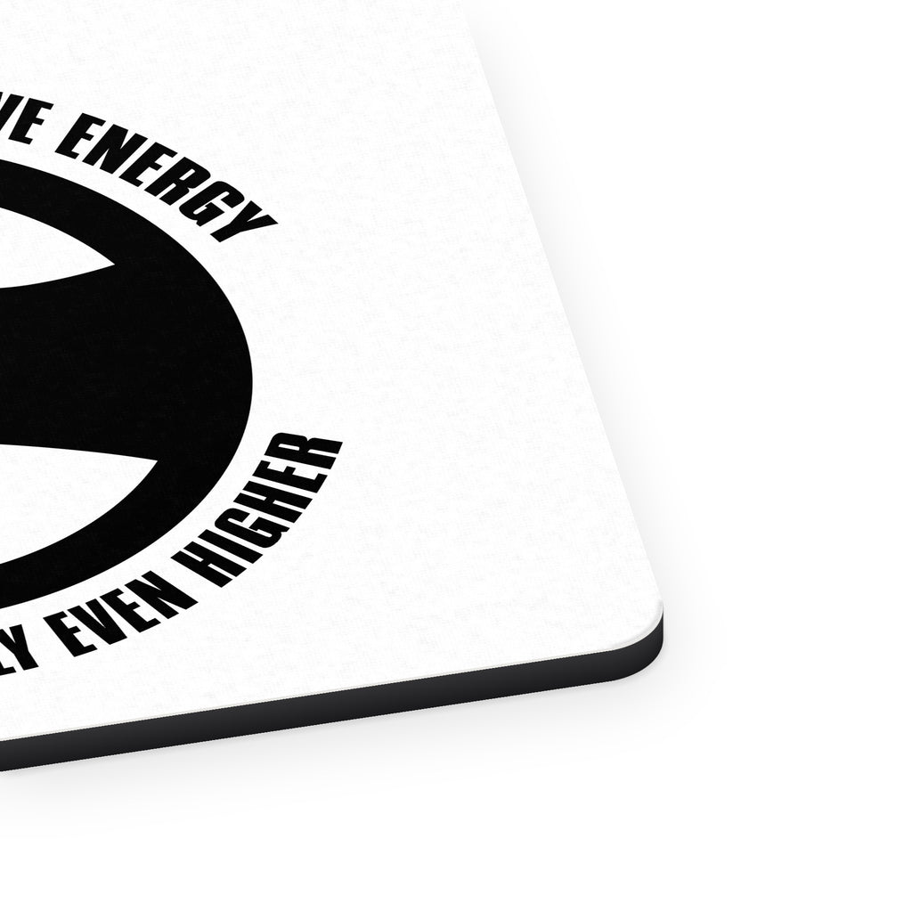Eagle Uses Negative Energy to Fly Higher mouse pad, close-up of the fabric surface and rubber edge