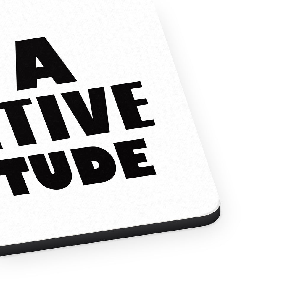 Keep a PAWsitive PUPPYtude mouse pad, close-up of the fabric surface and rubber edge