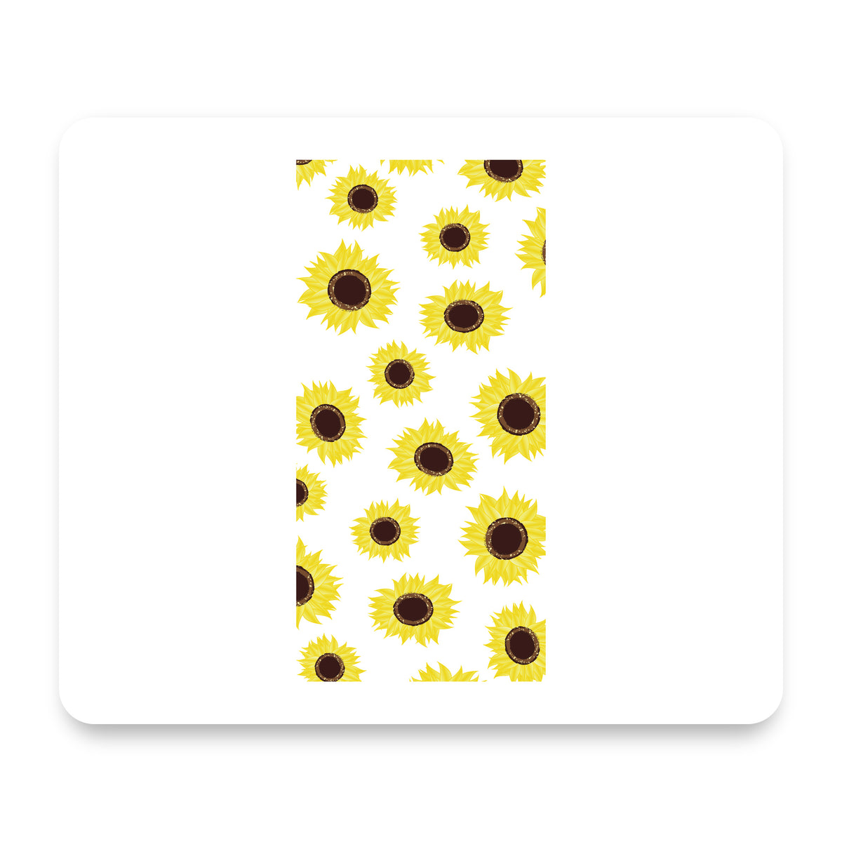 Yellow Sunflowers mouse pad, front view