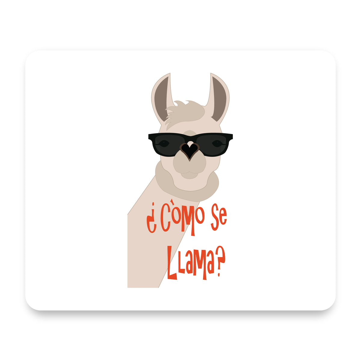 Cómo se Llama? mouse pad, front view