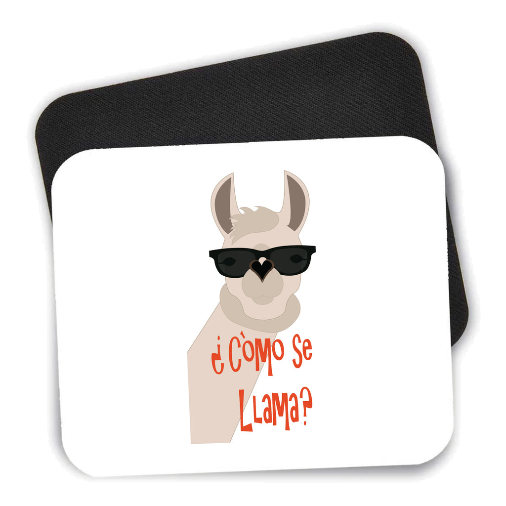 Cómo se Llama? mouse pad shown with its black non-slip rubber underside