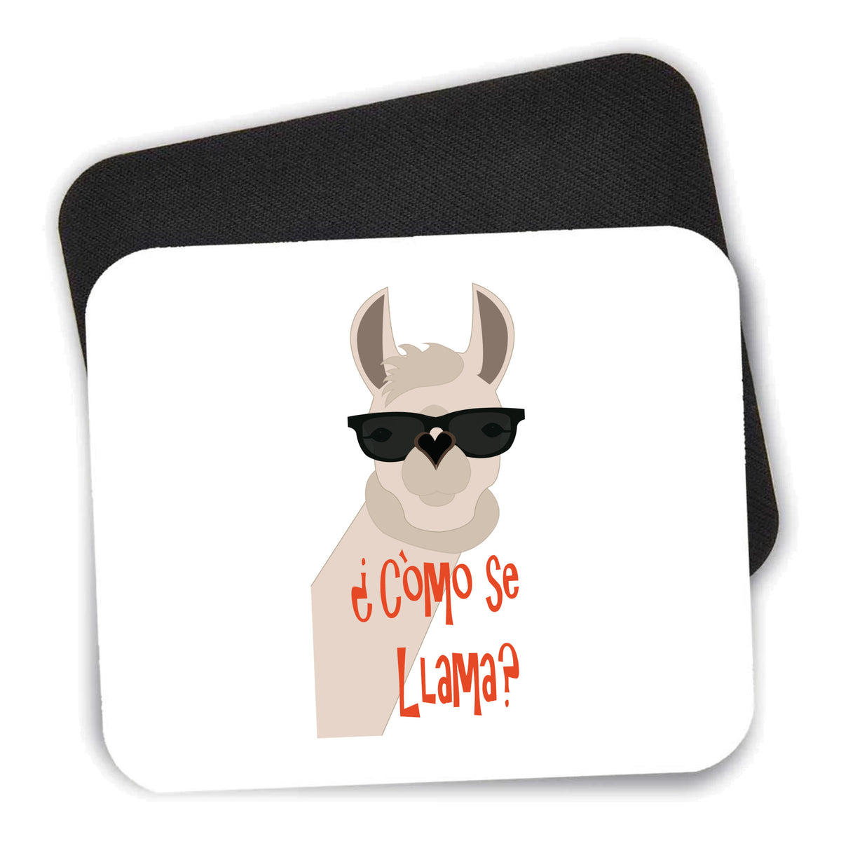 Cómo se Llama? mouse pad shown with its black non-slip rubber underside