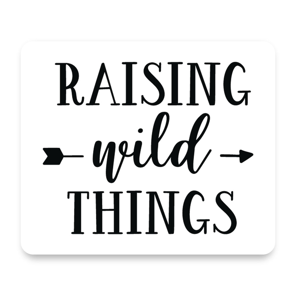 Raising Wild Things - Mom mouse pad, front view