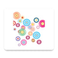 Cartoon Wildflowers Rainbow Colors mouse pad, front view
