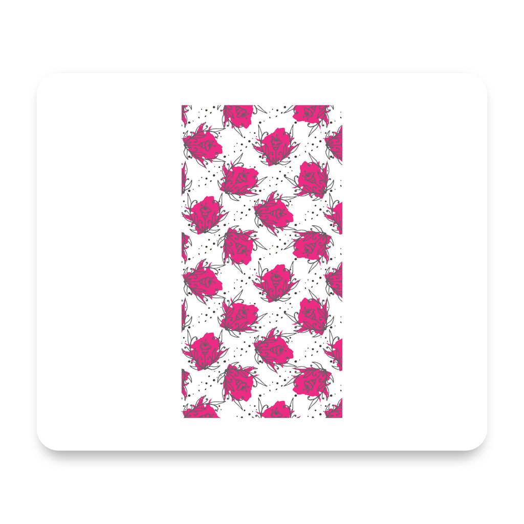 Wildflower Pink Graffiti mouse pad, front view