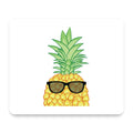 Pineapple Top with Shades mouse pad, front view