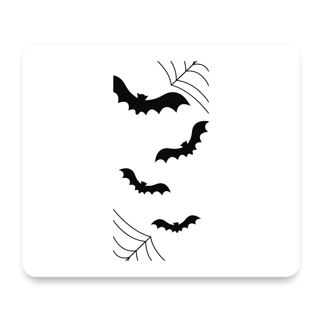 Bats and Spider Webs mouse pad, front view
