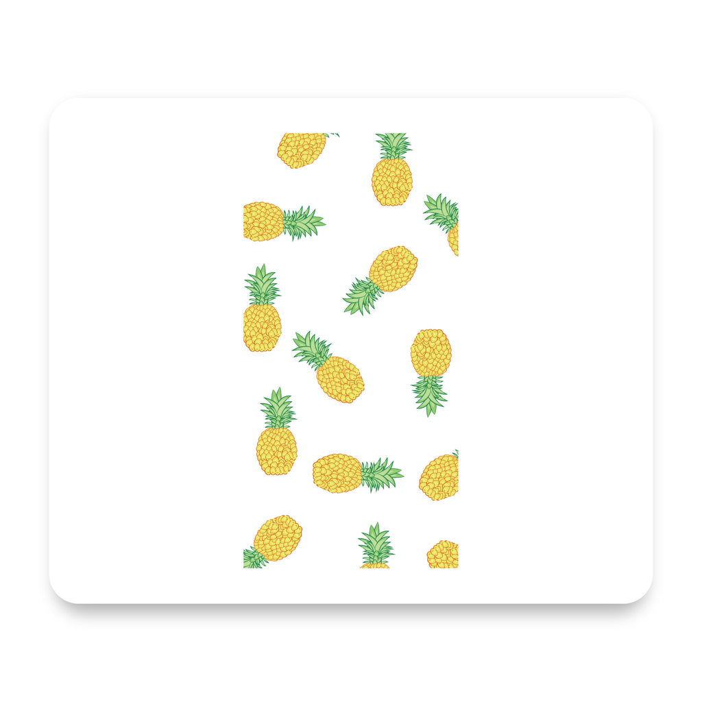 Repeating Pineapple Pattern mouse pad, front view