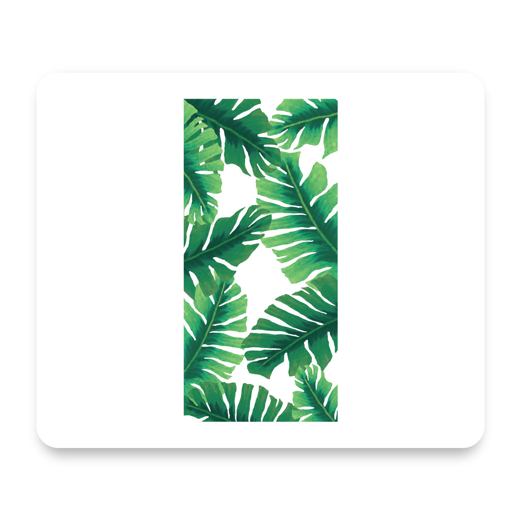 Tropical Banana Leaves mouse pad, front view