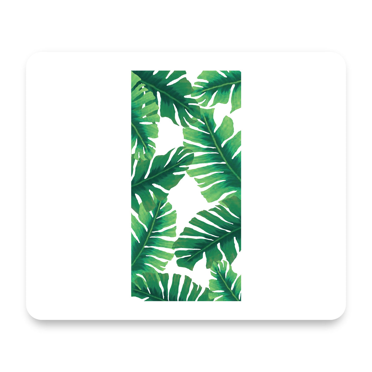 Tropical Banana Leaves mouse pad, front view
