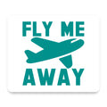 Fly Me Away - Travel mouse pad, front view
