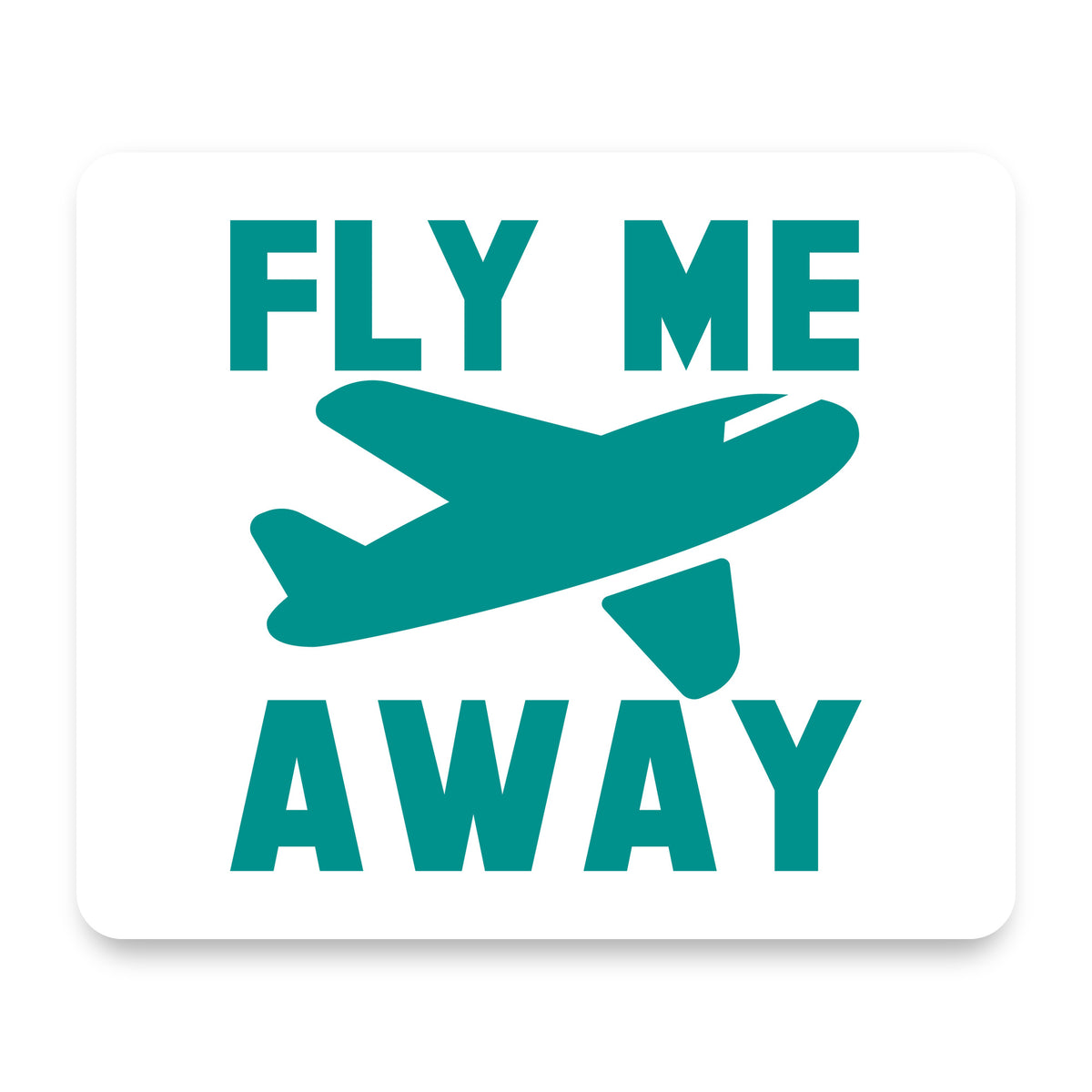 Fly Me Away - Travel mouse pad, front view