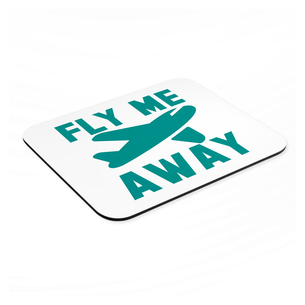 Fly Me Away - Travel mouse pad, angled view showing the 1/4 inch thick base