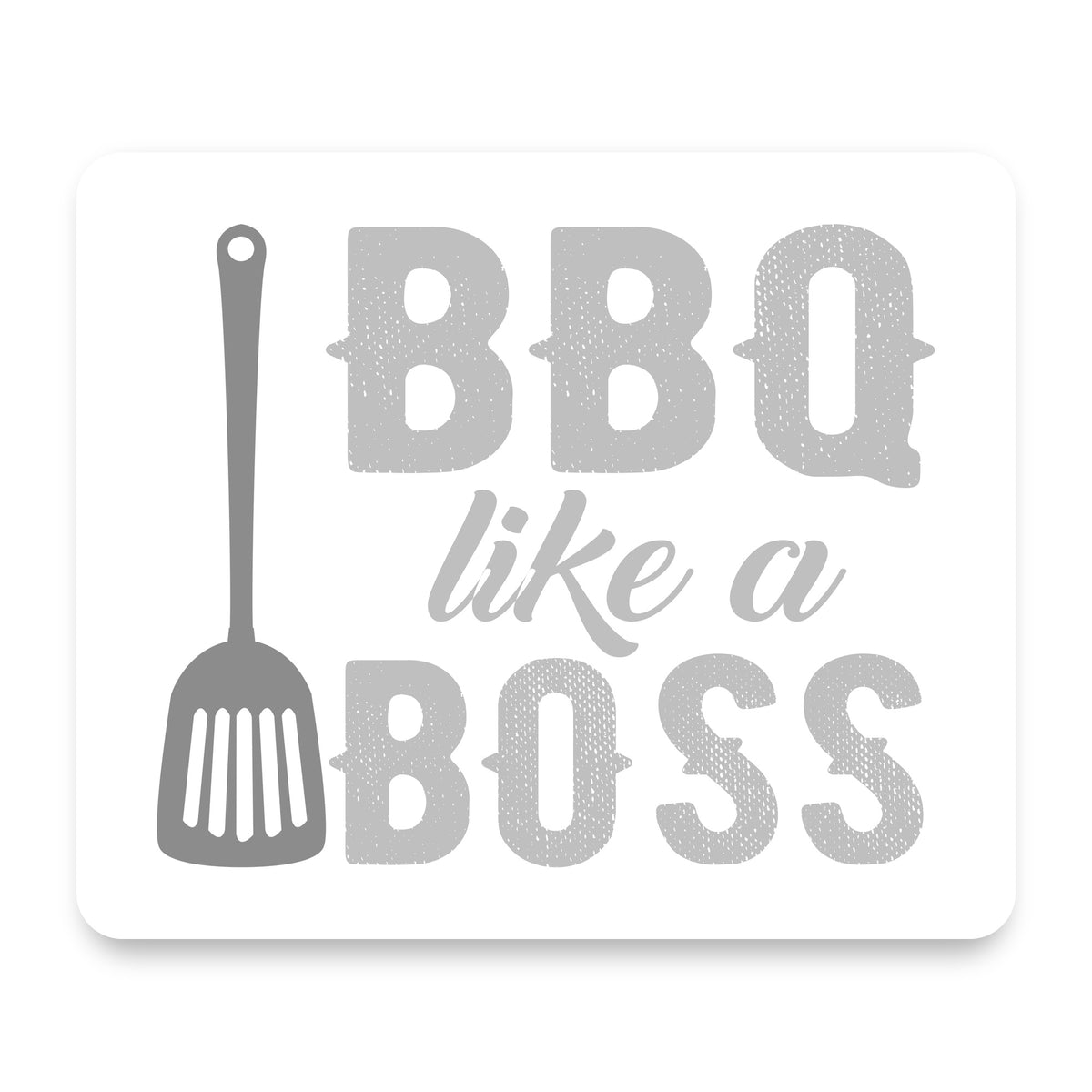 BBQ Like a Boss Barbecue mouse pad, front view