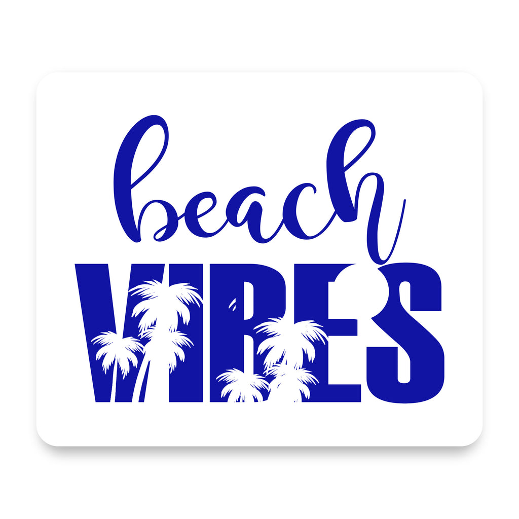 Beach Vibes mouse pad, front view