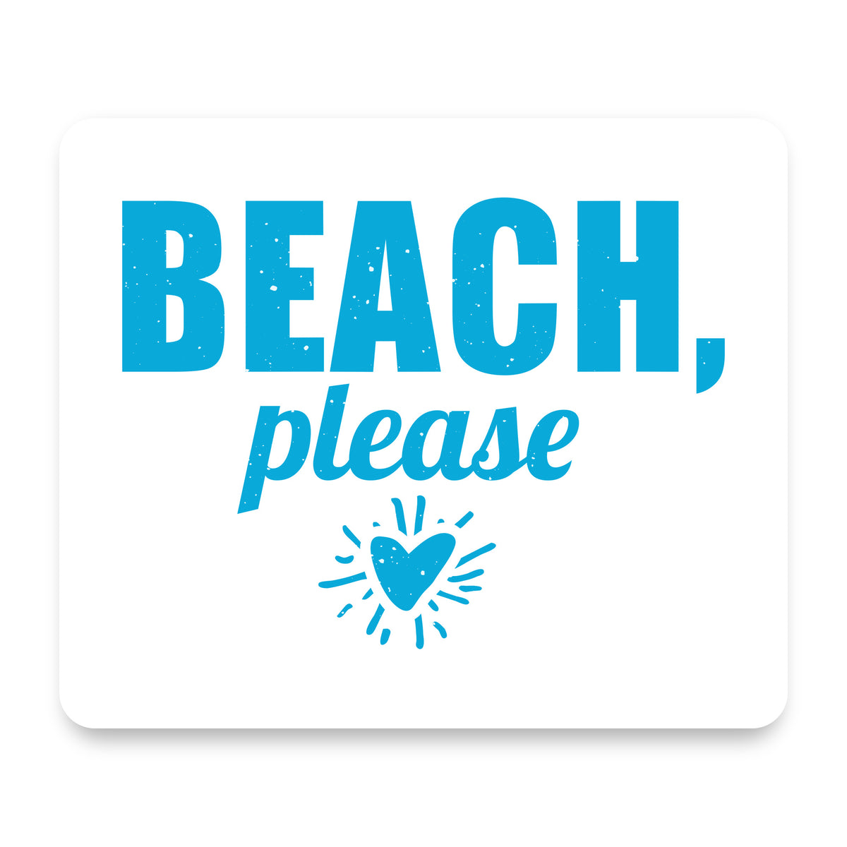 Beach, Please mouse pad, front view
