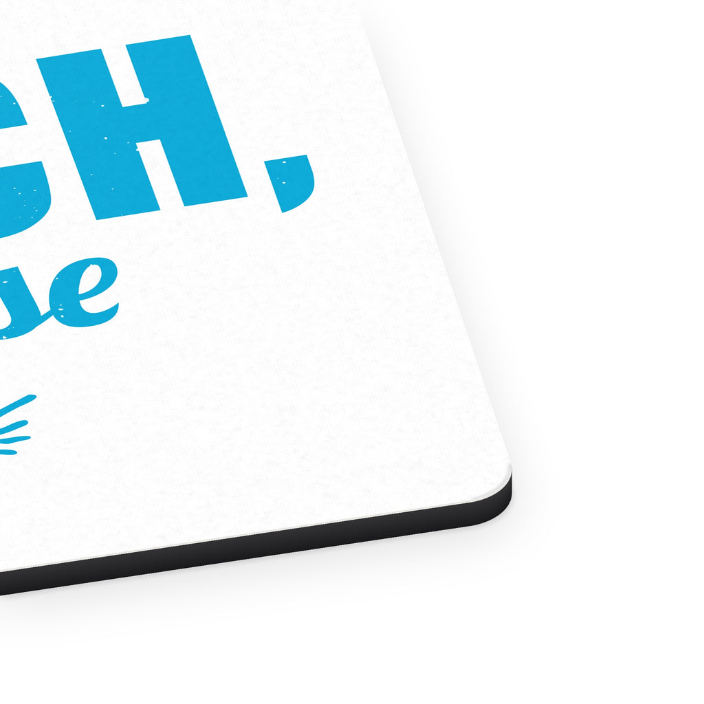Beach, Please mouse pad, close-up of the fabric surface and rubber edge