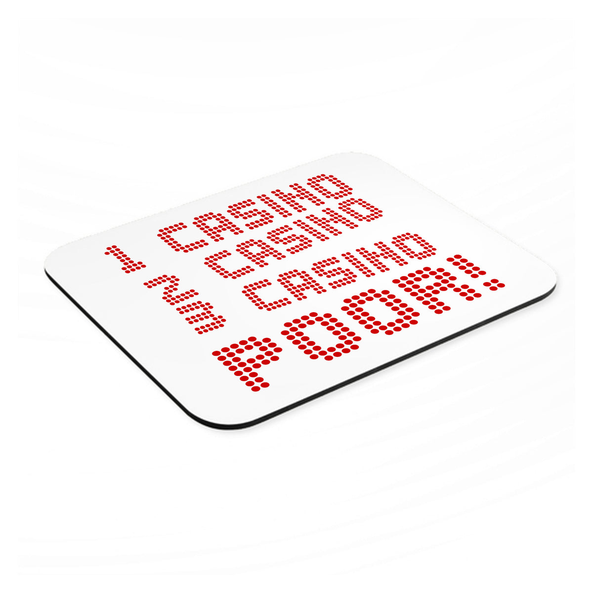 1 Casino 2 Casino 3 Casino Poor mouse pad, angled view showing the 1/4 inch thick base