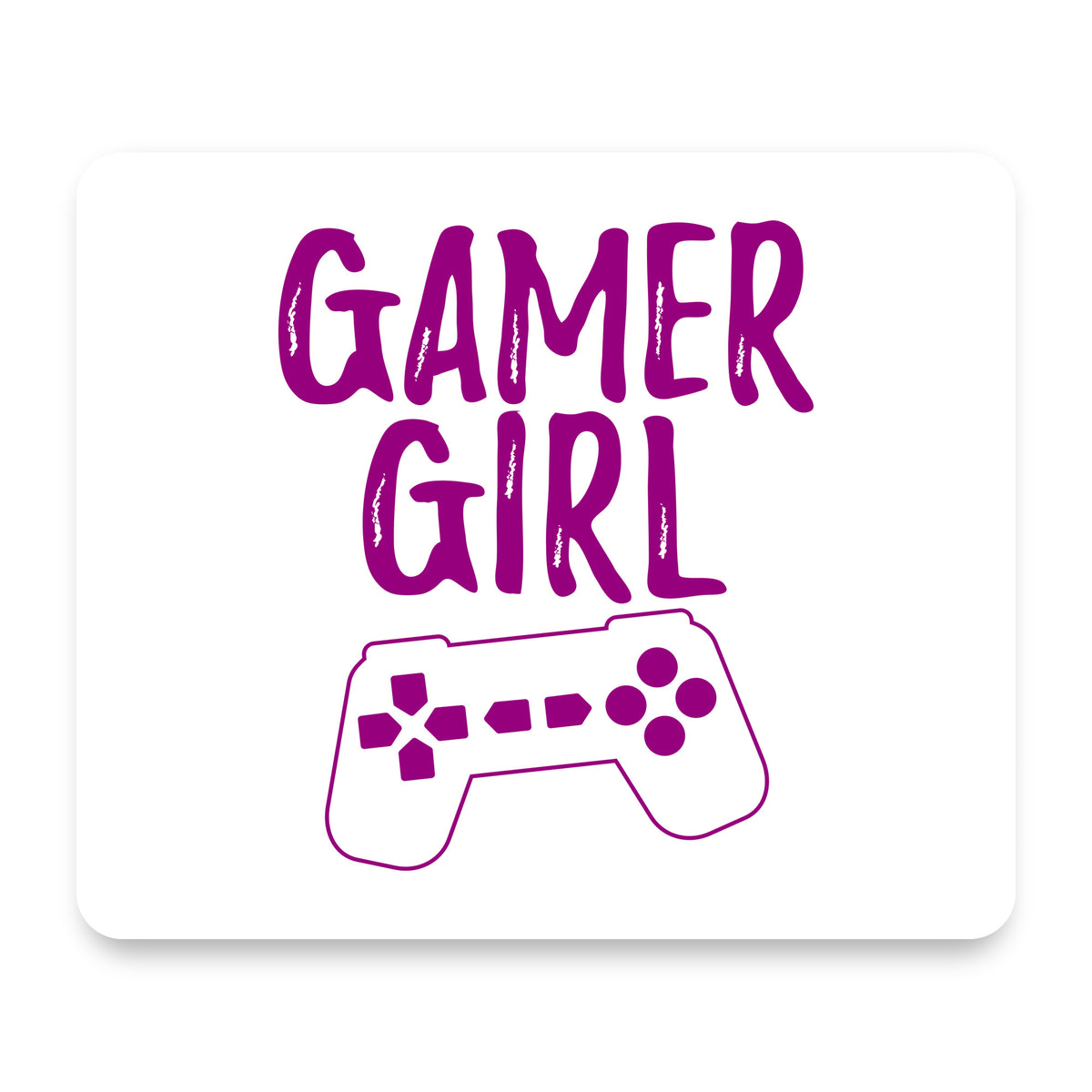 Gamer Girl - Video Games mouse pad, front view