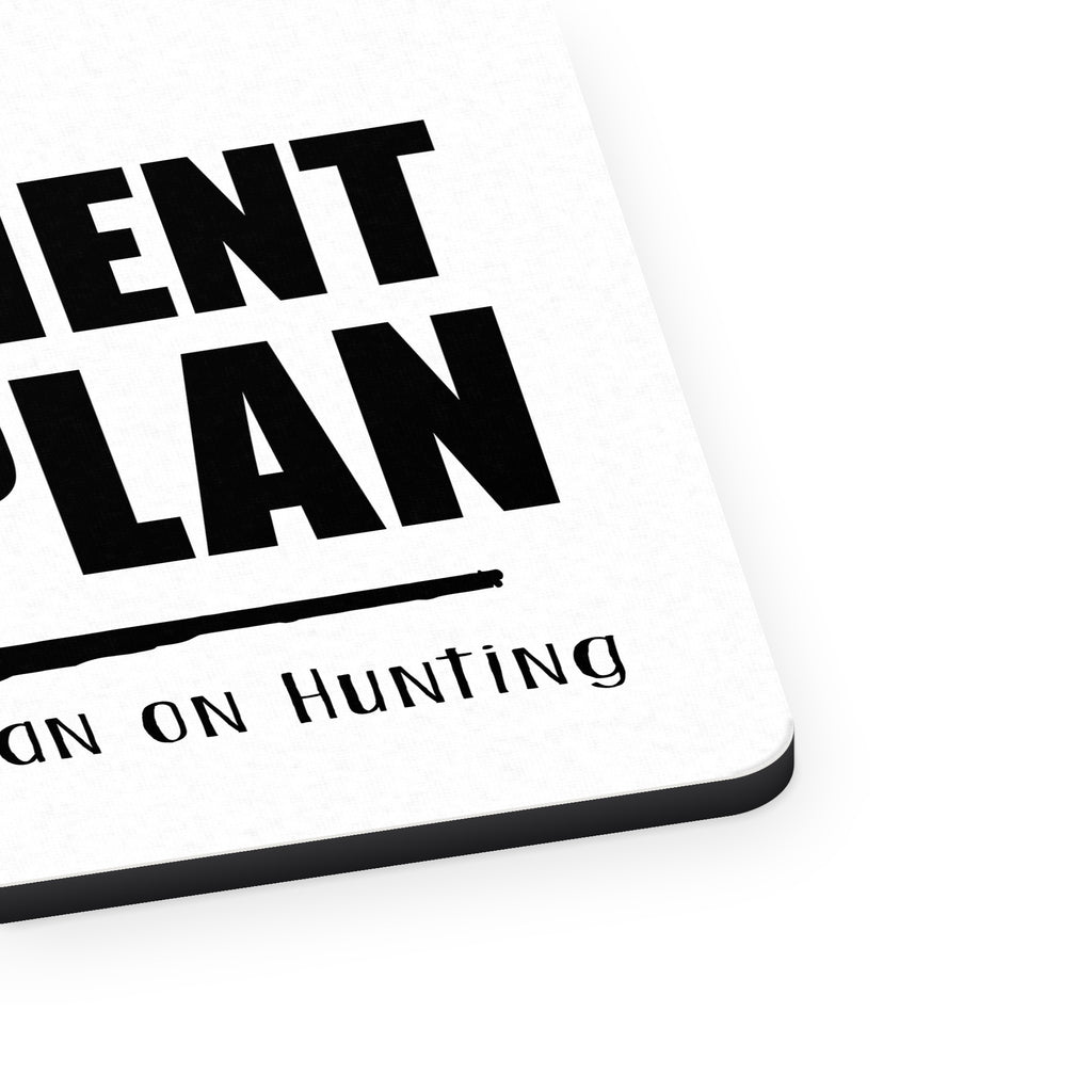 Yes I Do Have a Retirement Plan - Hunting mouse pad, close-up of the fabric surface and rubber edge