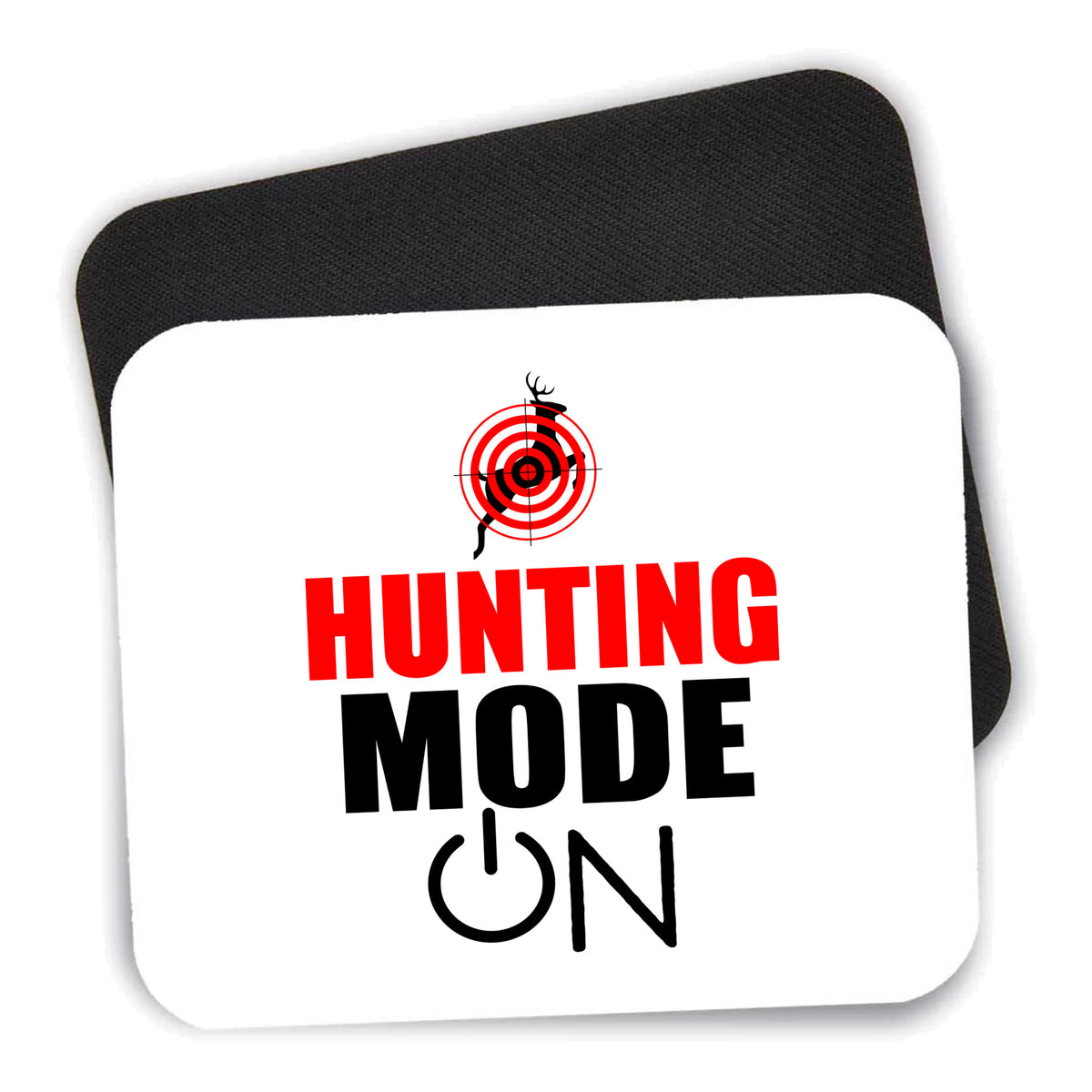 Hunting Mode - ON mouse pad shown with its black non-slip rubber underside