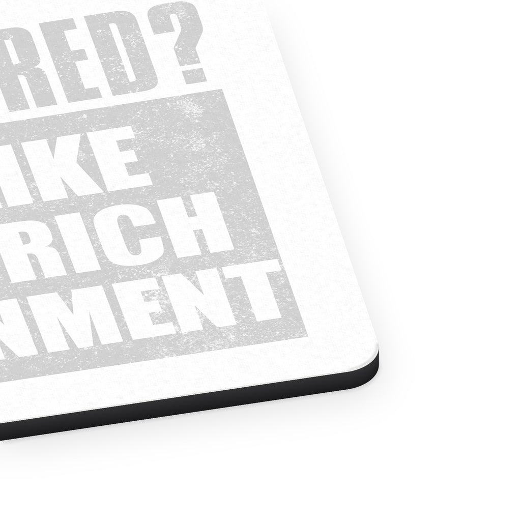 Outnumbered? Target Rich Environment mouse pad, close-up of the fabric surface and rubber edge